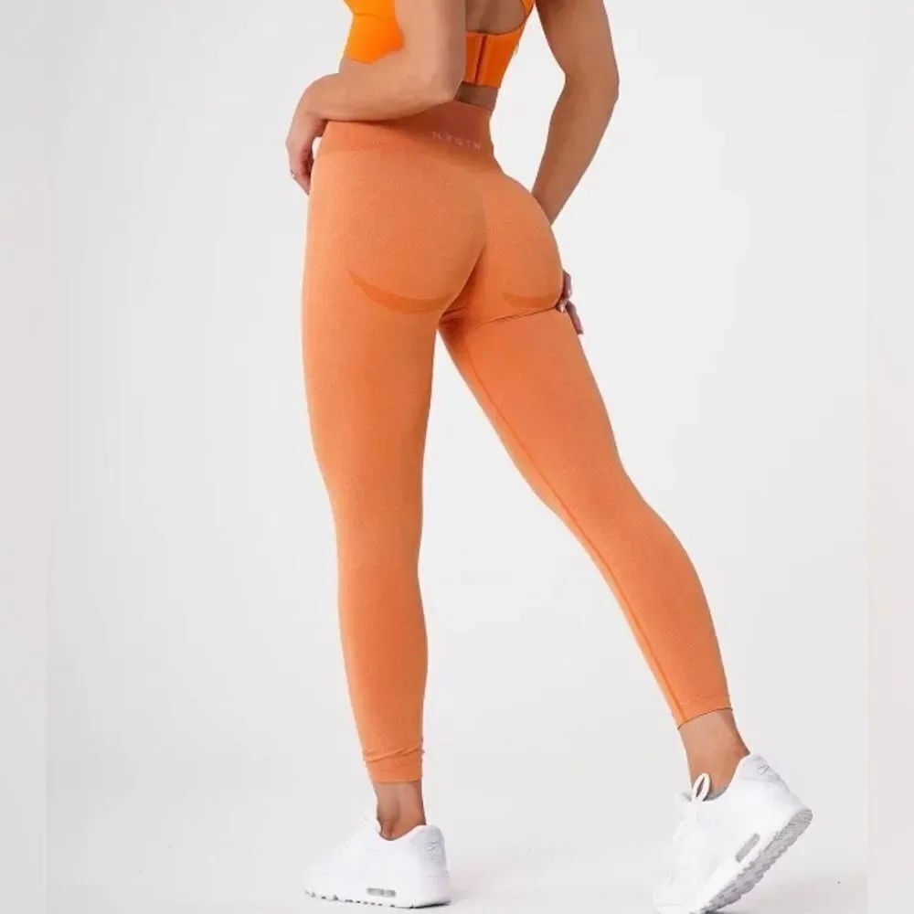 NVGTN Orange Contour Seamless Leggings